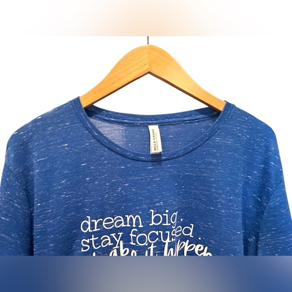Bella Canvas Heather Blue T-Shirt - Picture 2 of 6